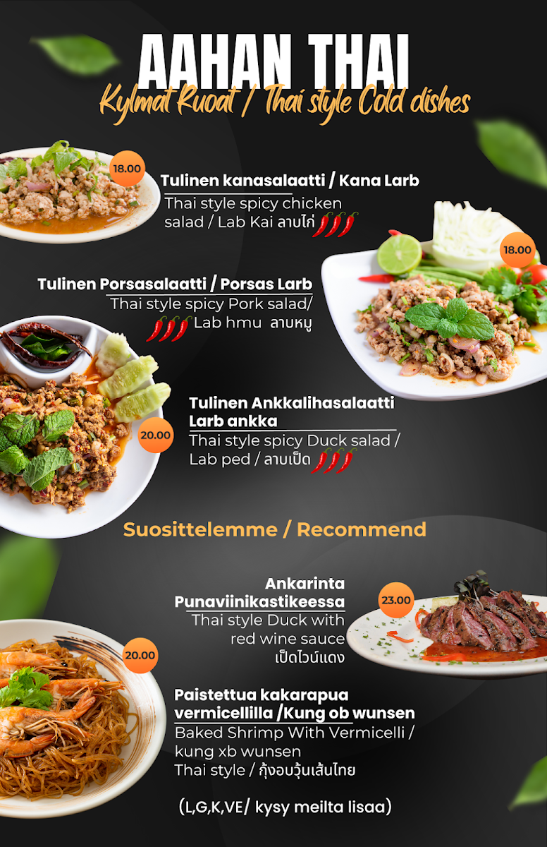 Menu Aa Han Thai-7