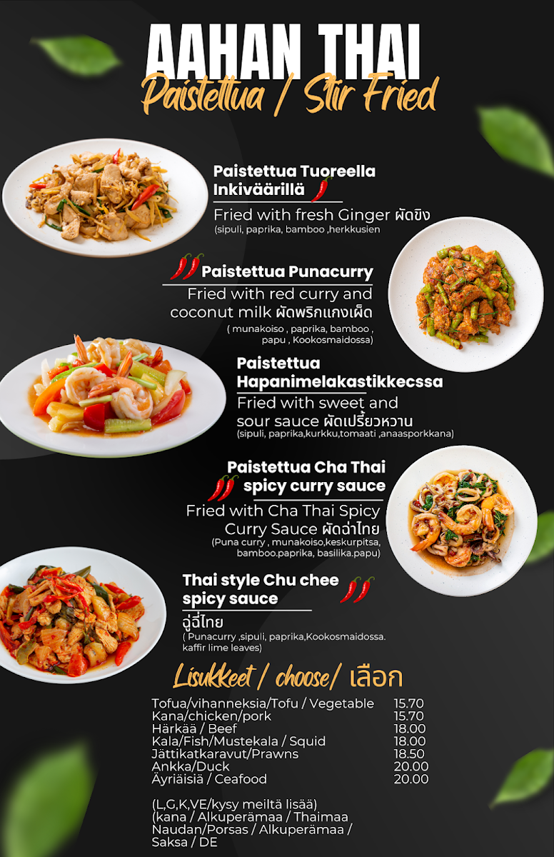 Menu Aa Han Thai-8