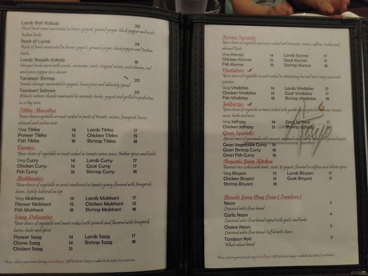 Menu Aago Indian/ Nepalese Restaurant-7