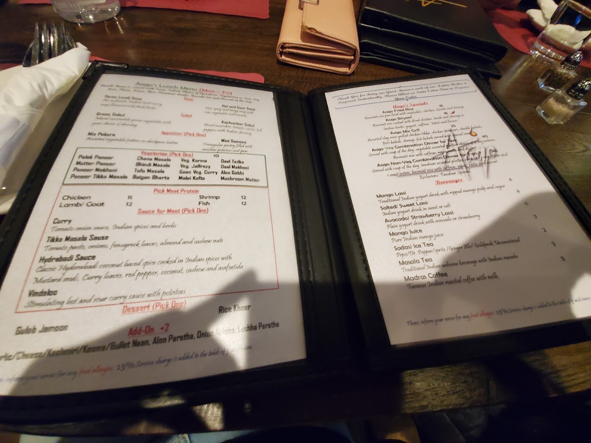 Menu Aago Indian/ Nepalese Restaurant-9