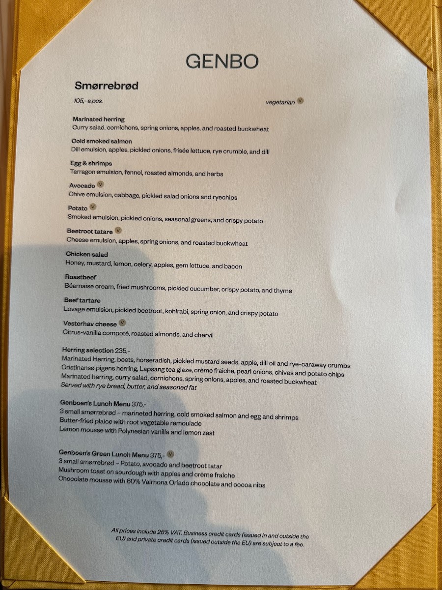 Menu Aamanns Genbo-1
