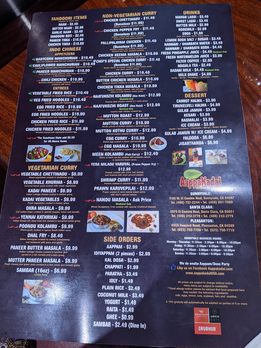 Menu Aappakadai-8