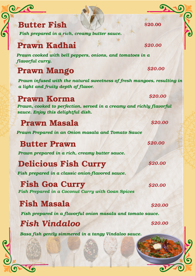 Menu Aarkul - Diverse Indian Cuisine-8