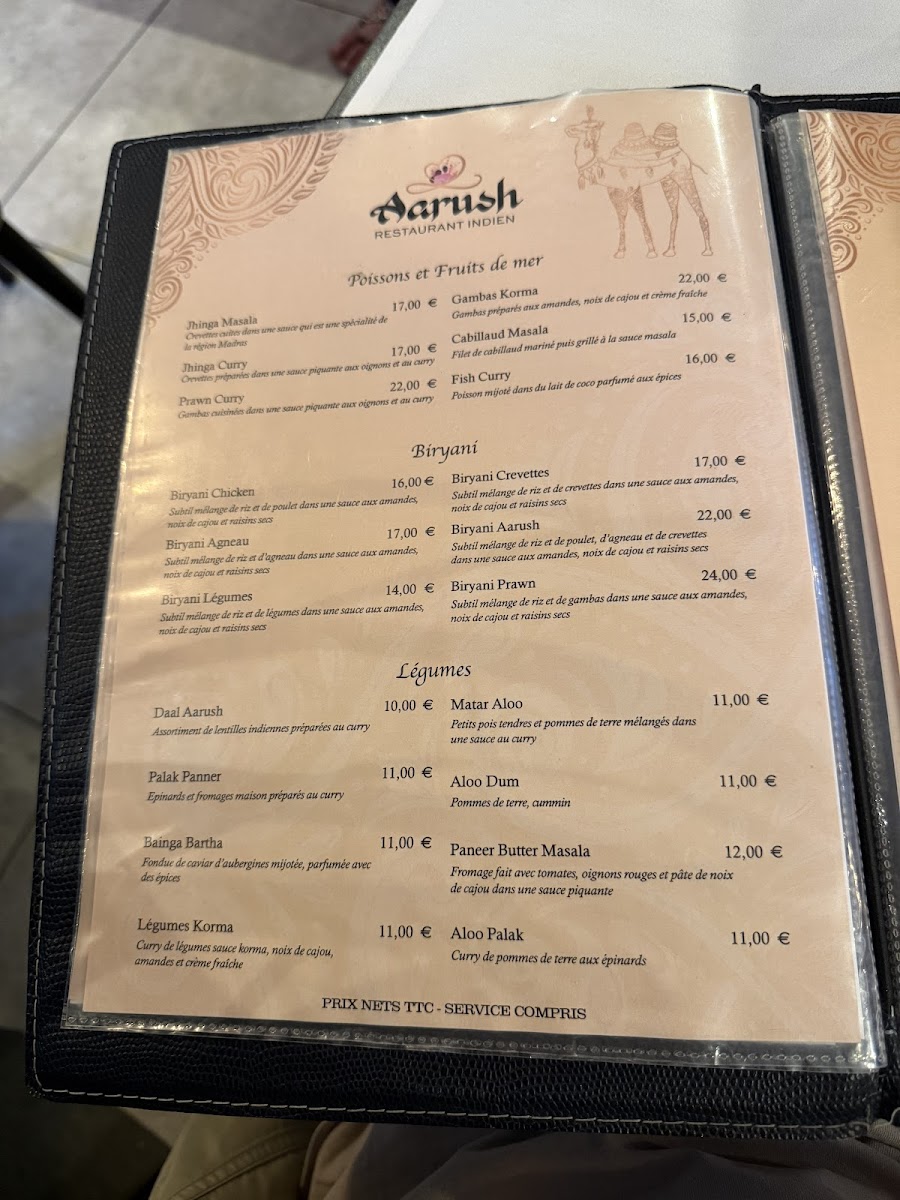 Menu Aarush-4