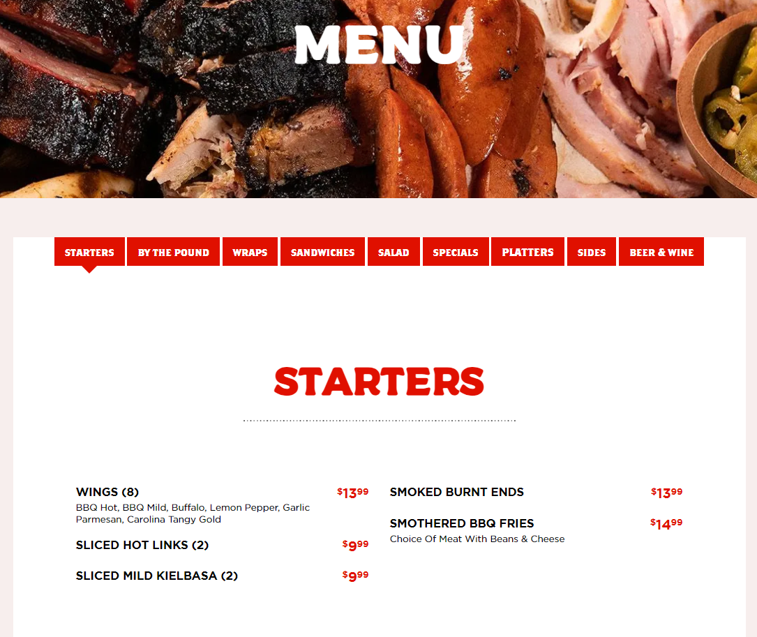 Menu Abbey's Real Texas Bbq-6