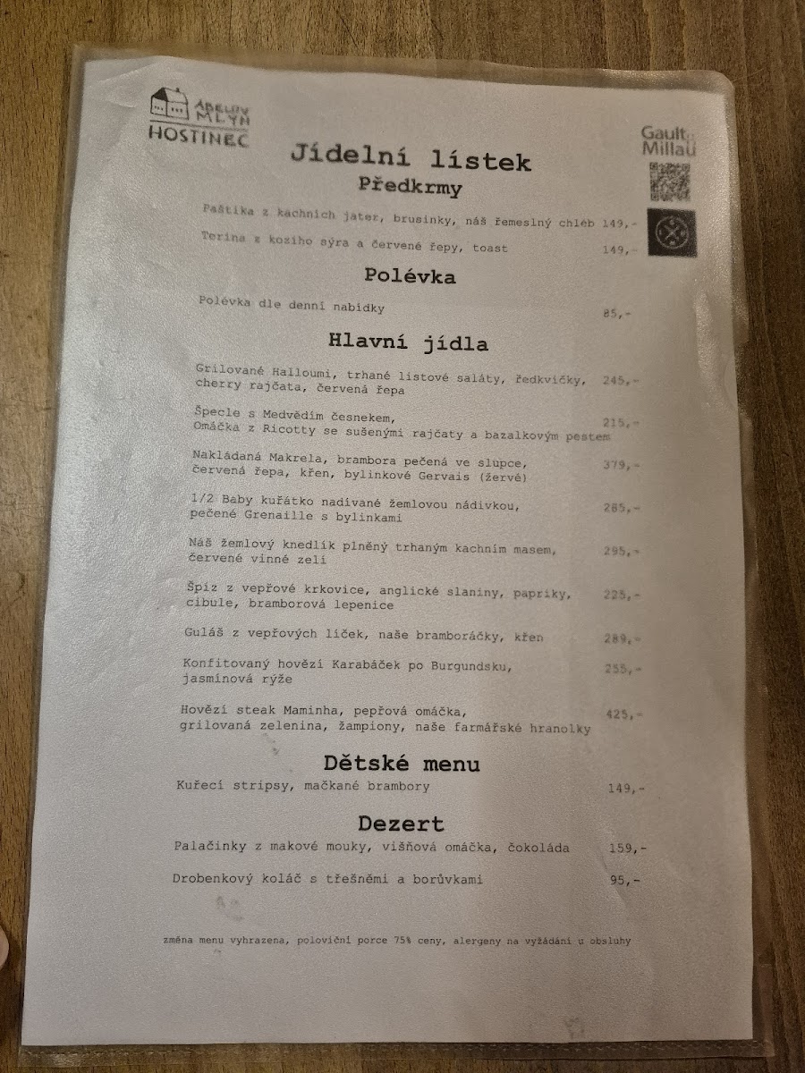 Menu Ábelův Mlýn-3