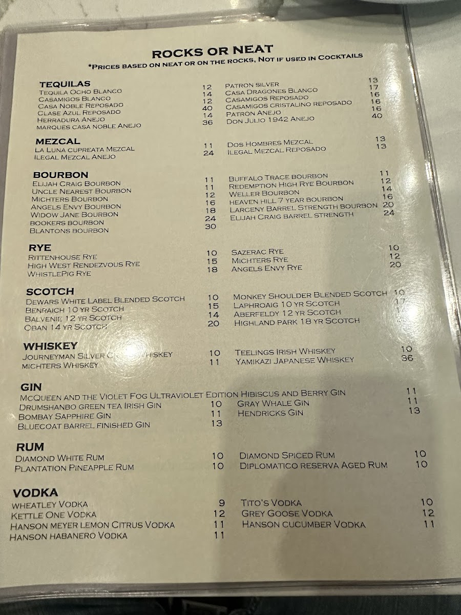 Menu Abigail's American Bistro-1