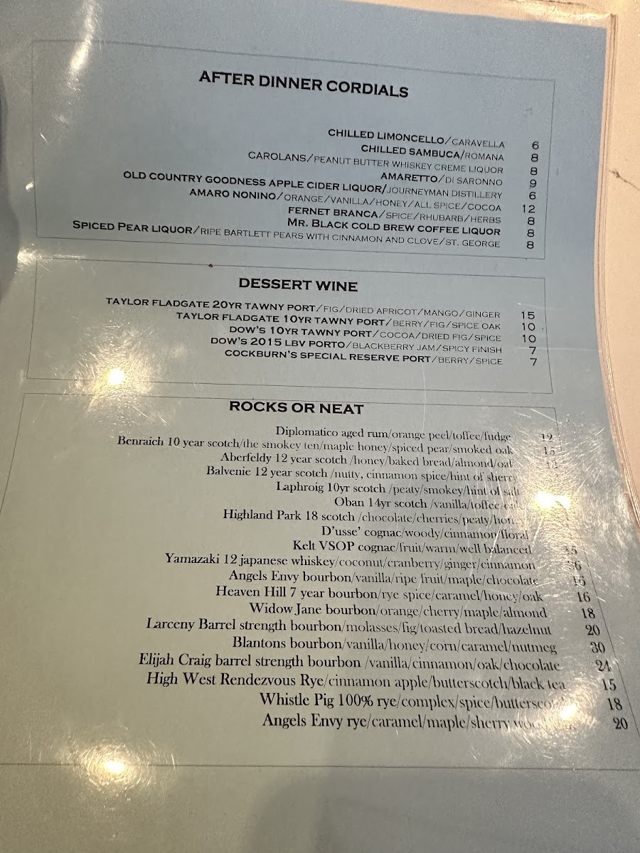Menu Abigail's American Bistro-3