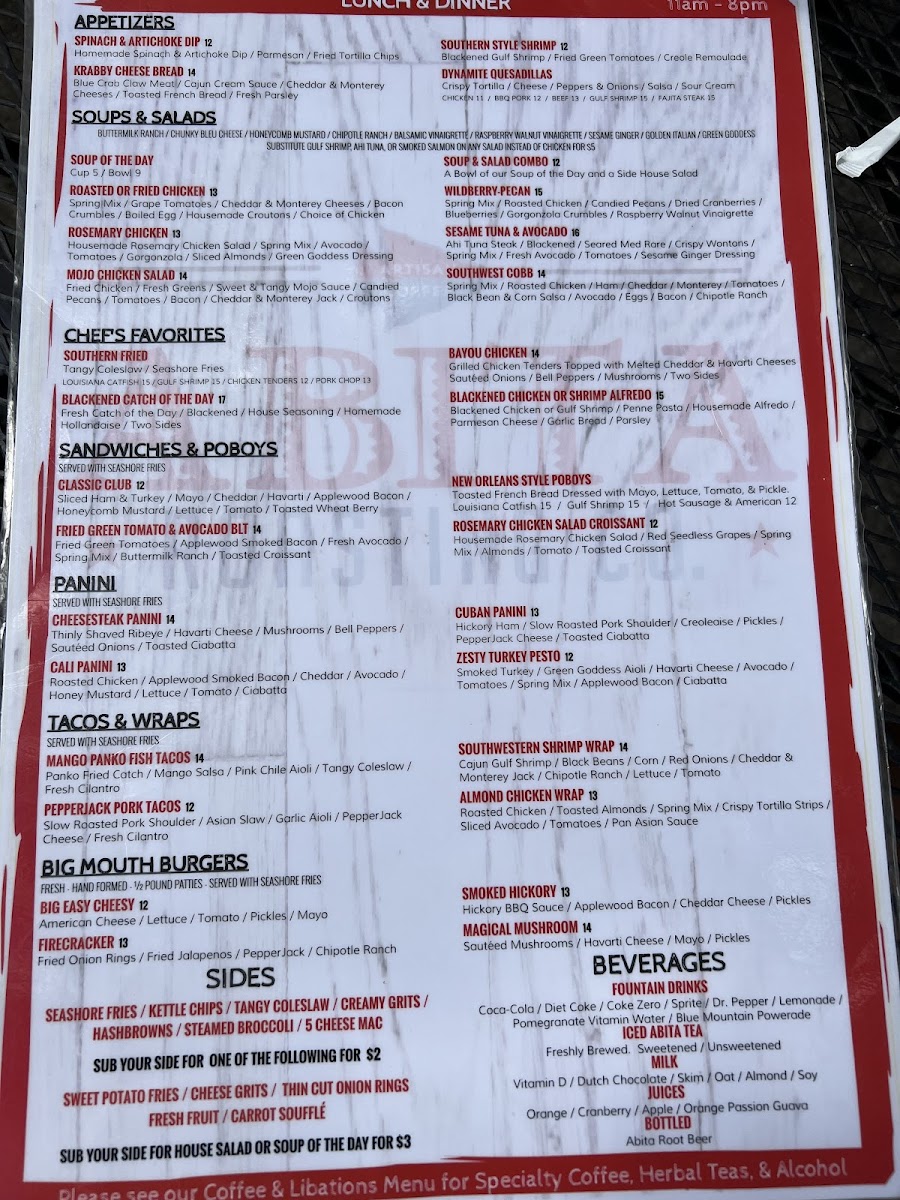 Menu Abita Roasting Co. Madisonville-9