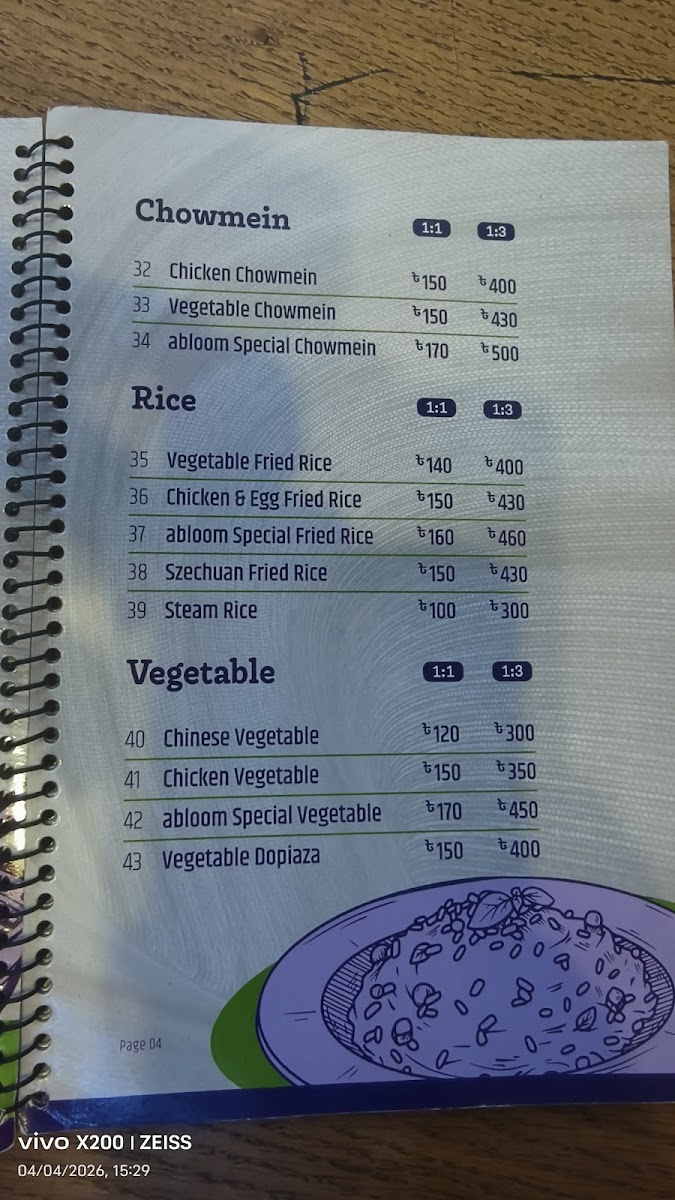 Menu Abloom Cafeteria-4
