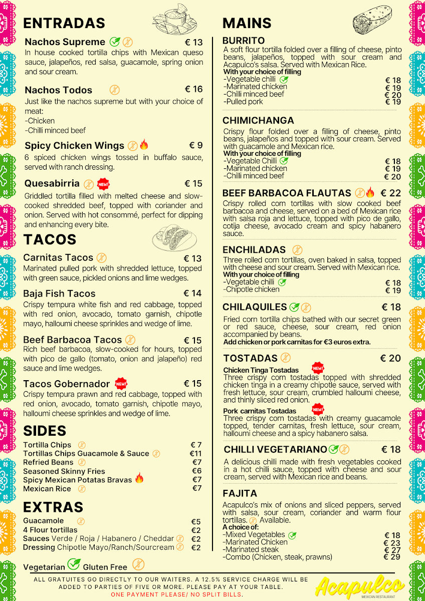 Menu Acapulco Mexican Restaurant-1