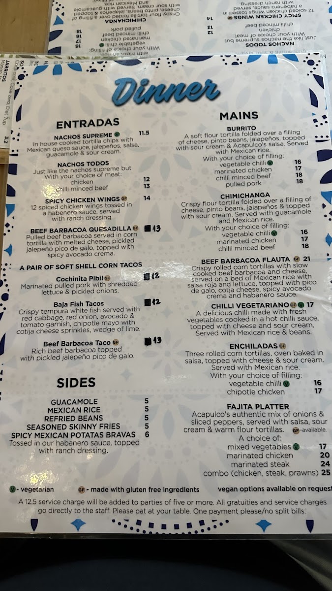 Menu Acapulco Mexican Restaurant-10