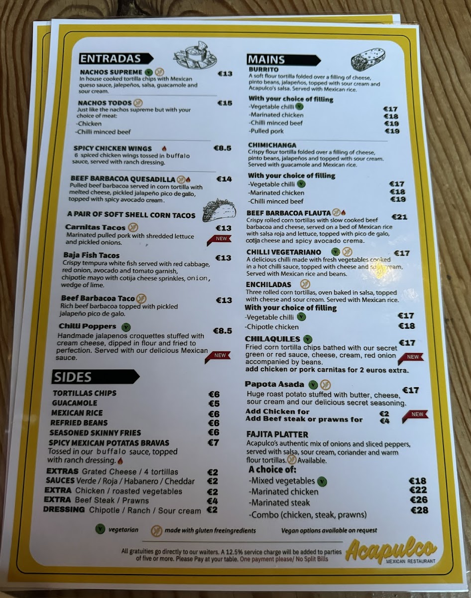 Menu Acapulco Mexican Restaurant-3