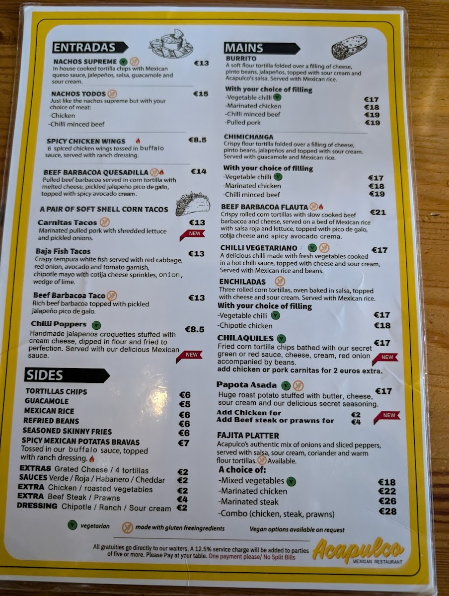 Menu Acapulco Mexican Restaurant-4