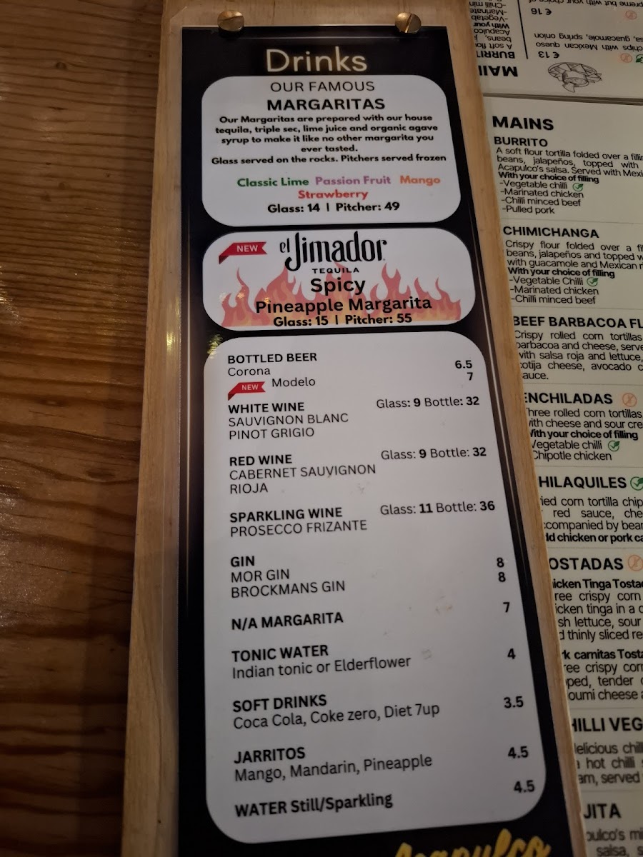 Menu Acapulco Mexican Restaurant-5