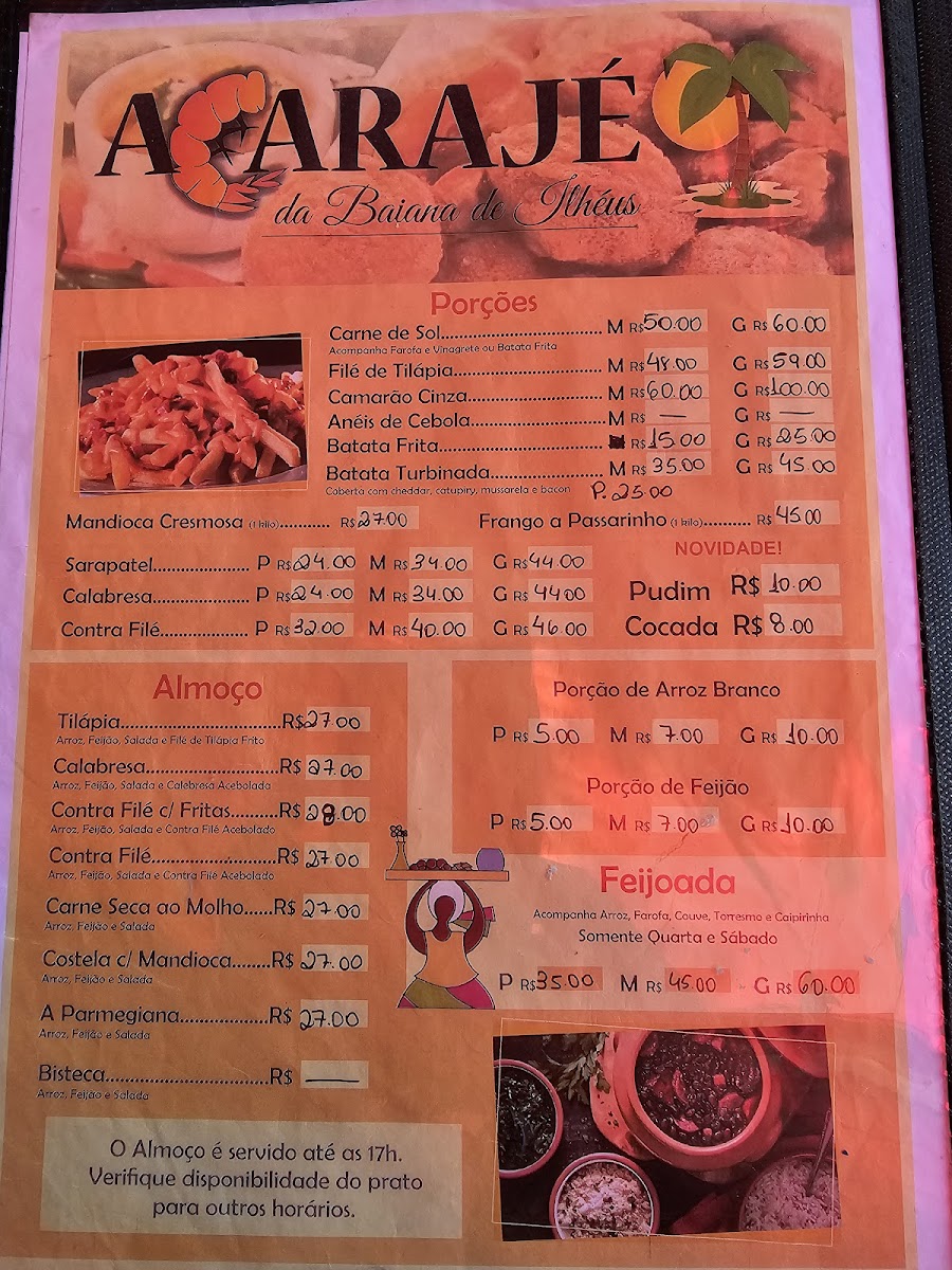 Menu Acarajé Da Baiana De Ilhéus-2