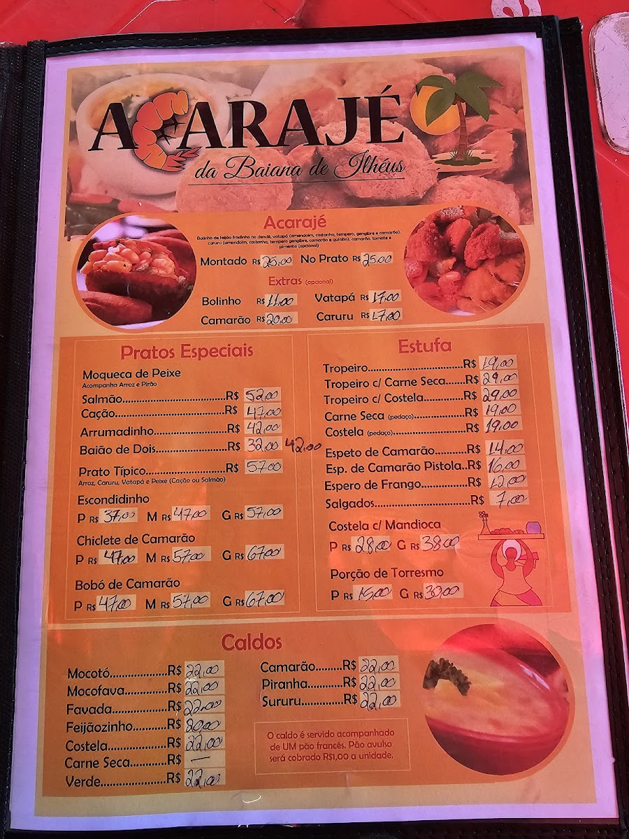 Menu Acarajé Da Baiana De Ilhéus-3