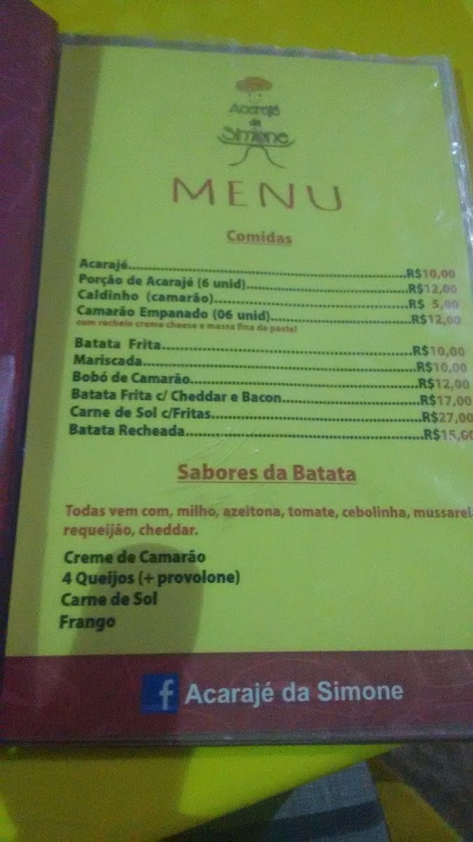 Menu Acarajé Da Simone-2