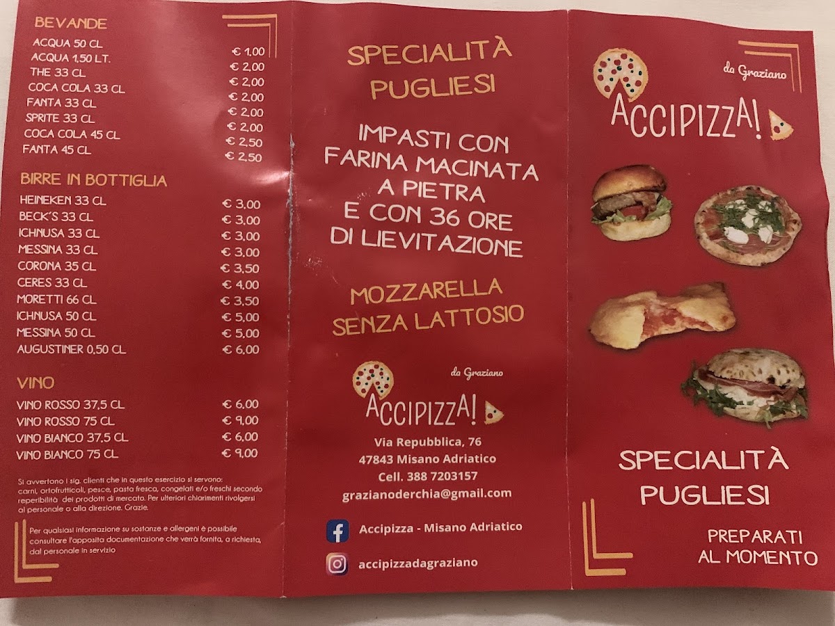 Menu Accipizza Da Graziano Panzerotti E Pucce-3
