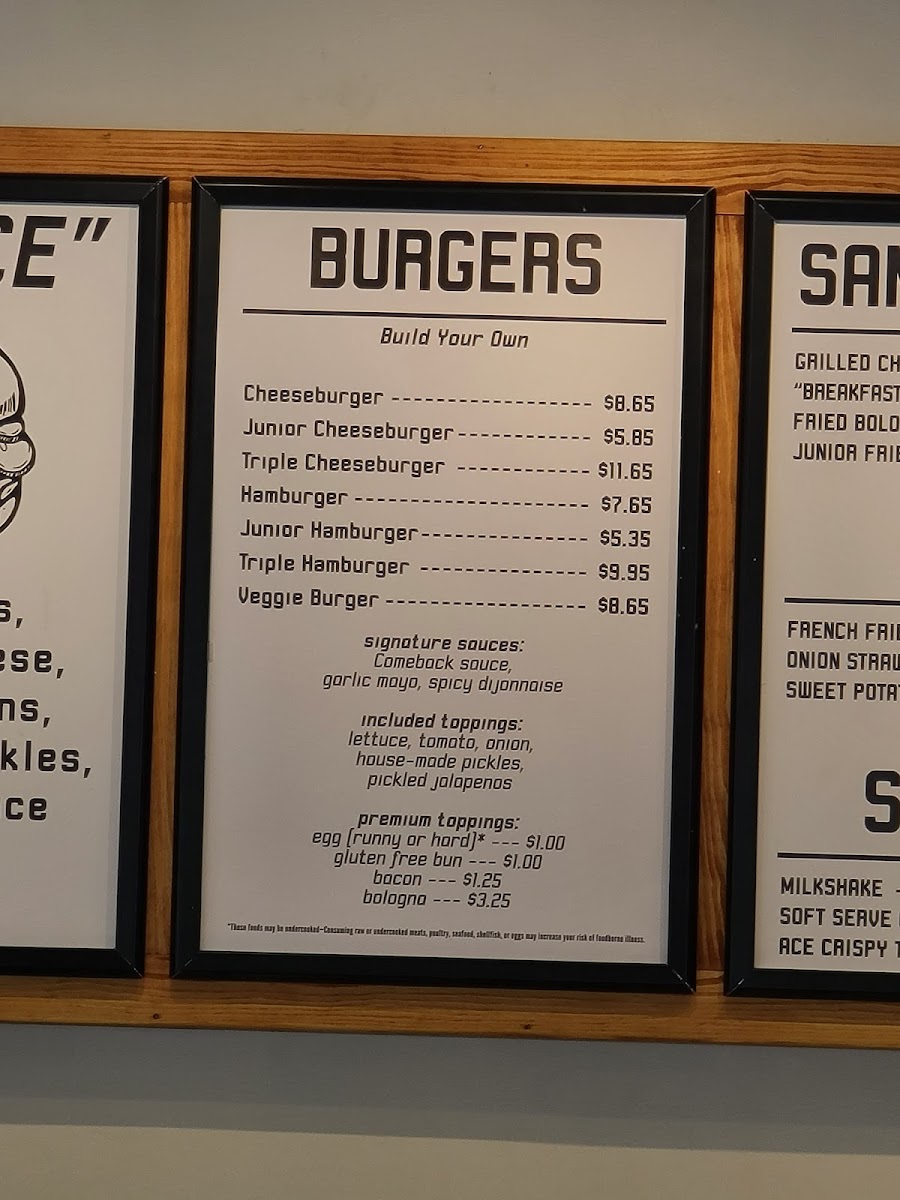 Menu Ace No. 3-4