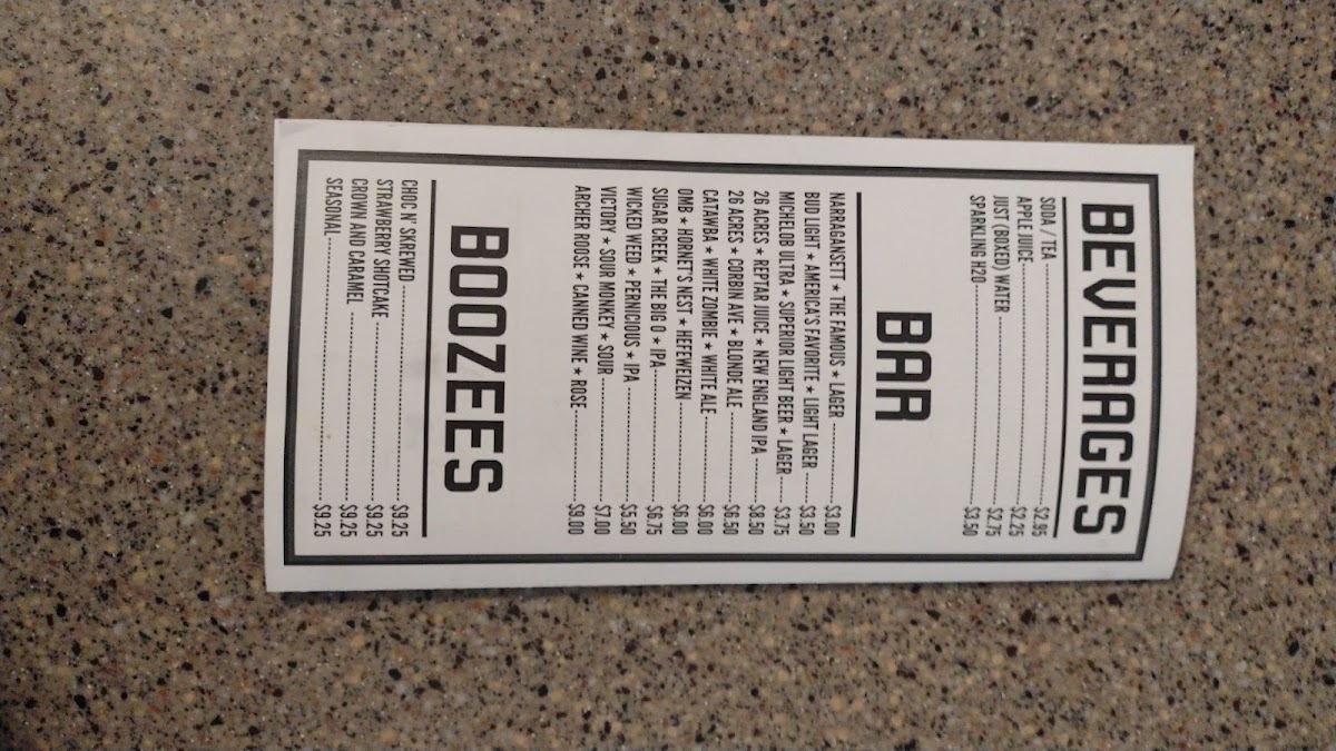 Menu Ace No. 3-7