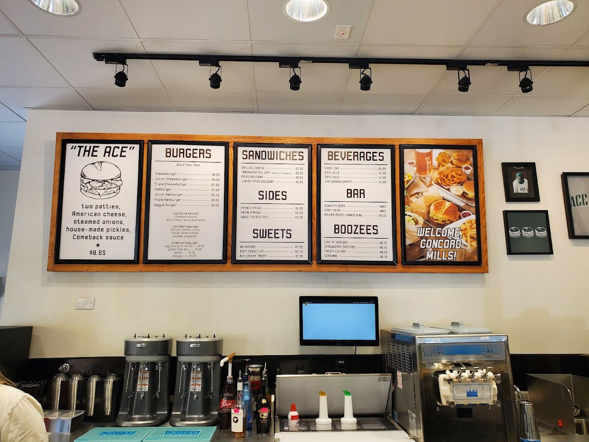 Menu Ace No. 3-8