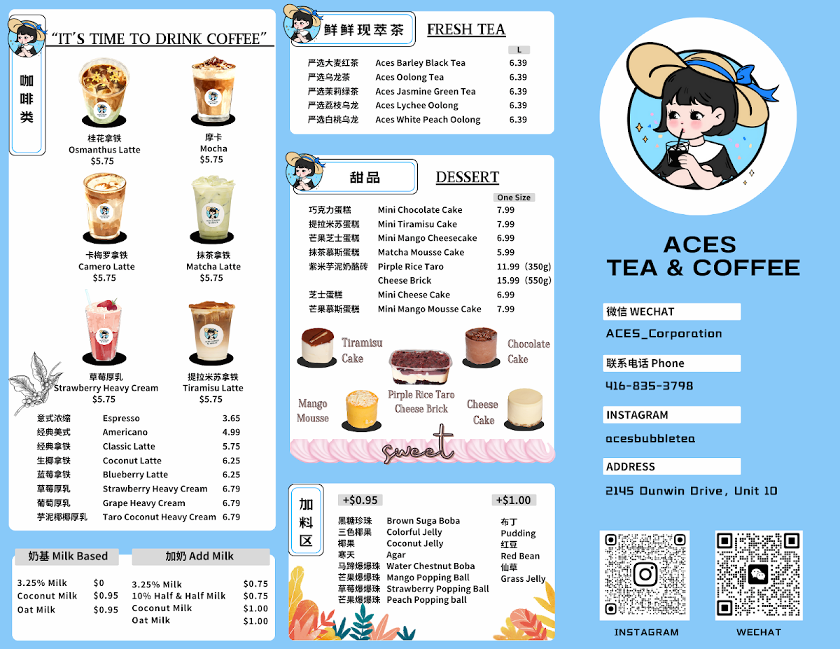 Menu Aces Tea Shop-1