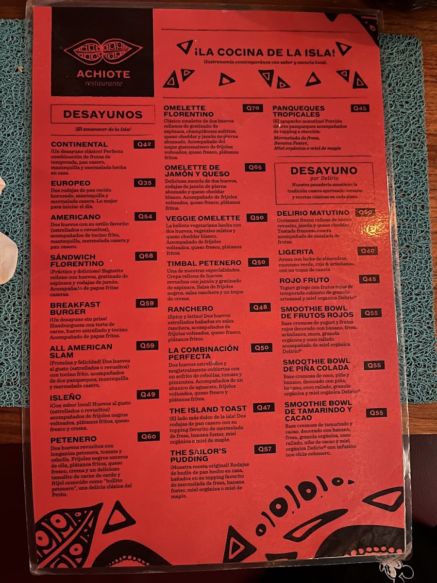 Menu Achiote-2