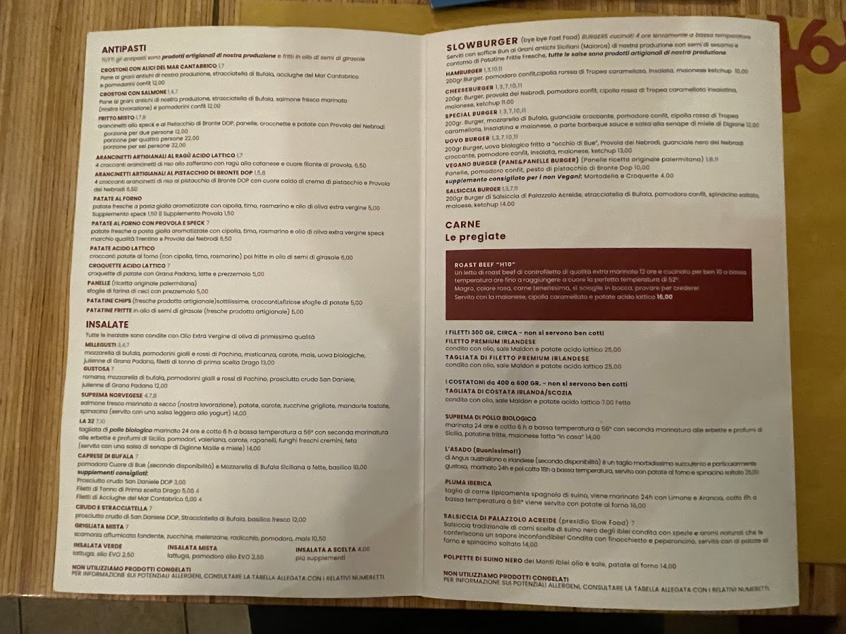 Menu Acido Lattico-7