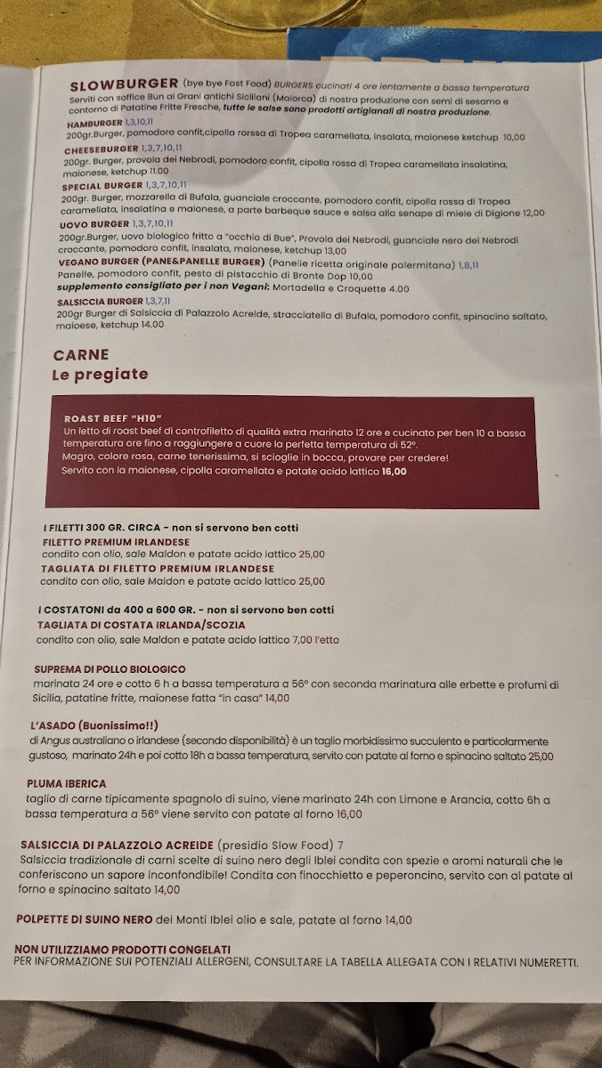 Menu Acido Lattico-8