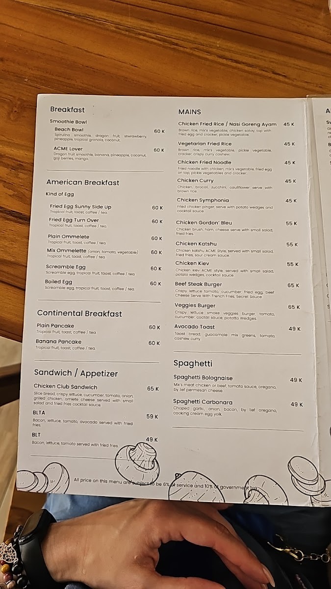 Menu Acme Warung, Ubud-2