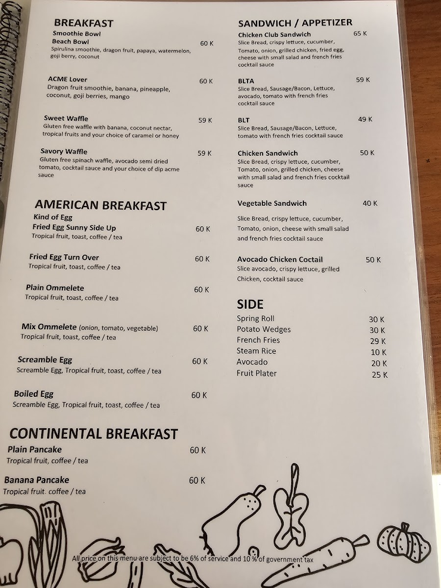 Menu Acme Warung, Ubud-6