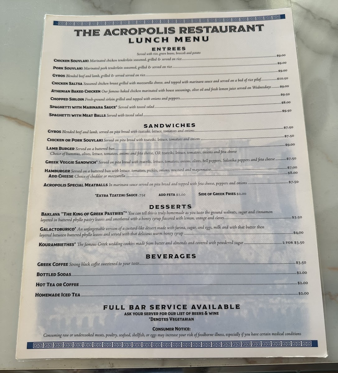 Menu Acropolis Restaurant-1