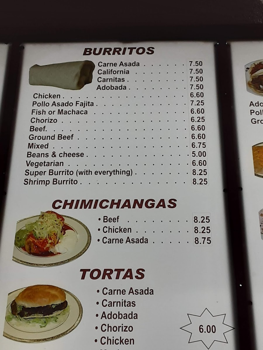 Menu Adalberto's Mexican Food Restaurant-2