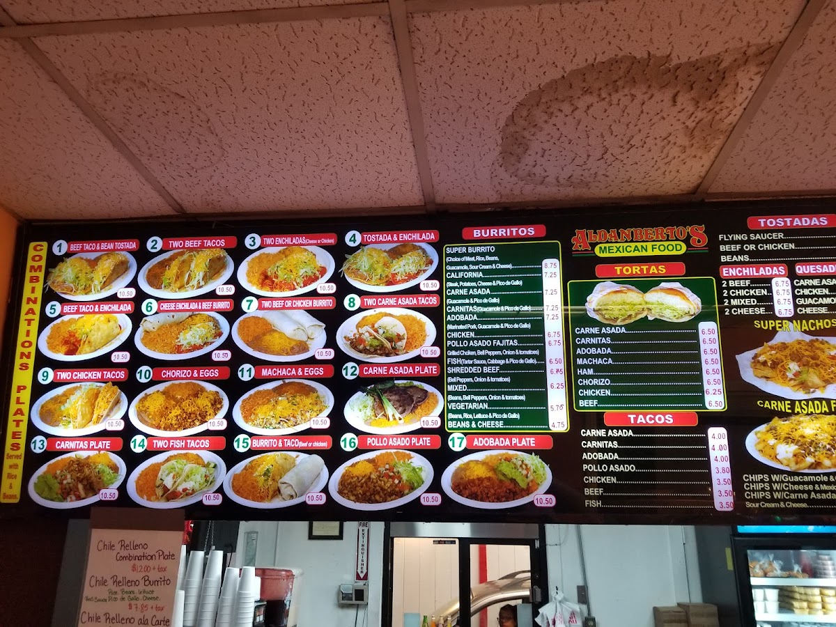 Menu Adalberto's Mexican Food Restaurant-5