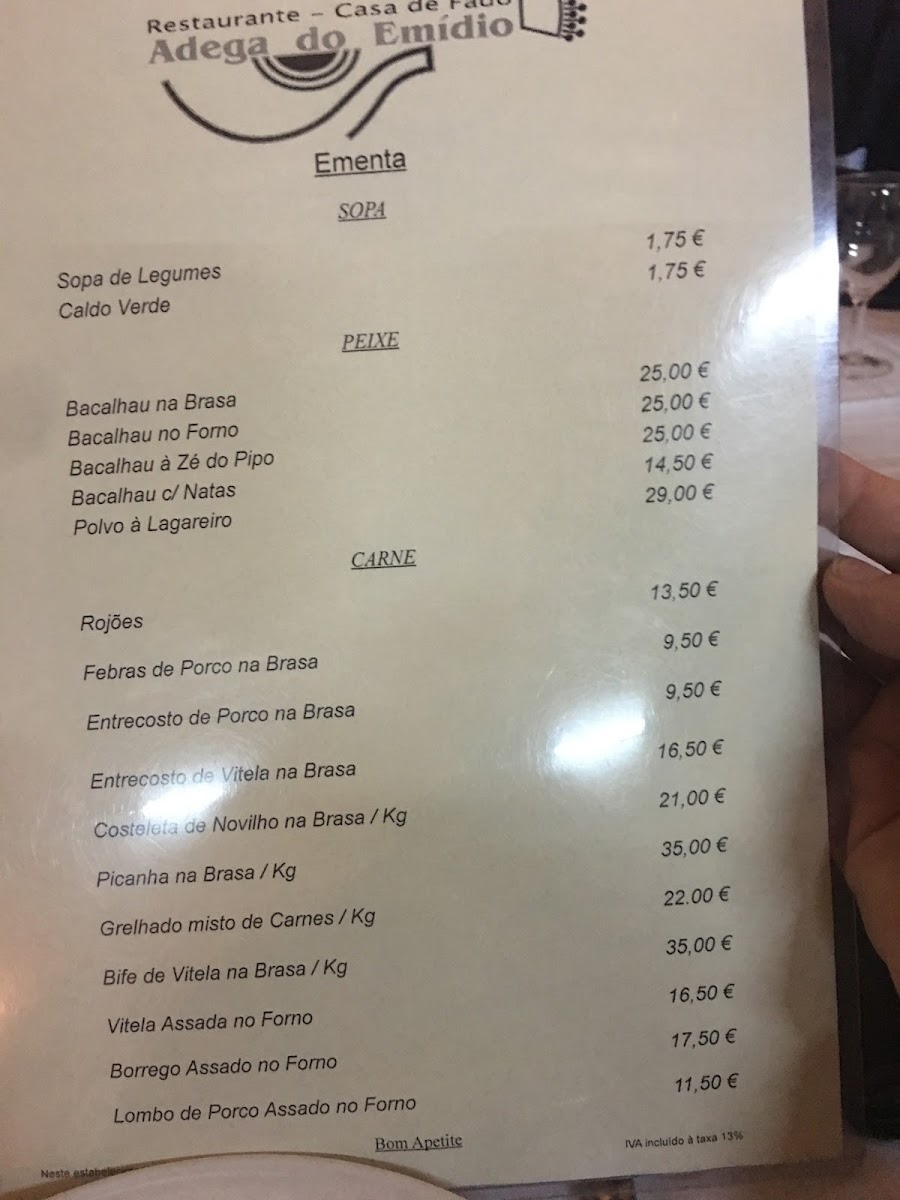 Menu Adega Do Emídio - Casa De Fado-9