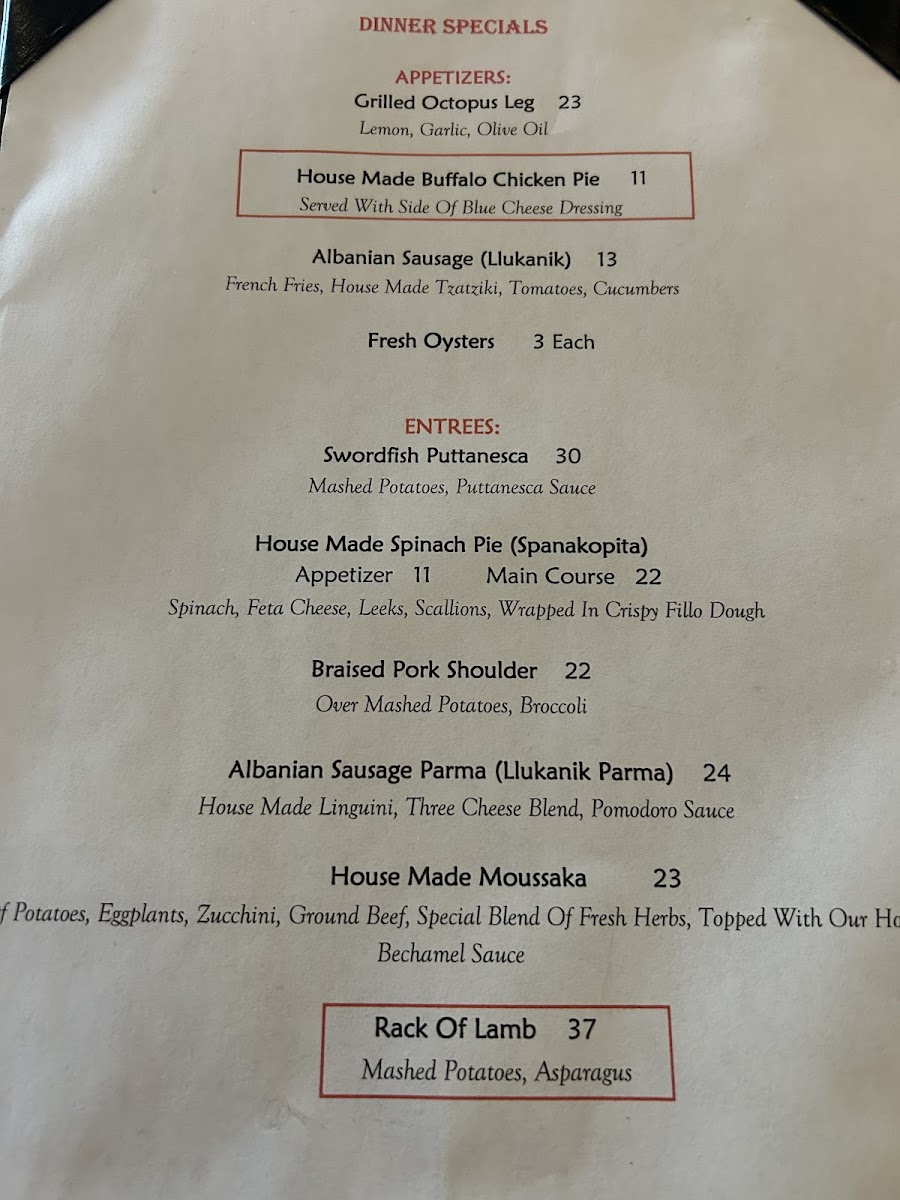 Menu Adria Restaurant & Banquet Facility-1