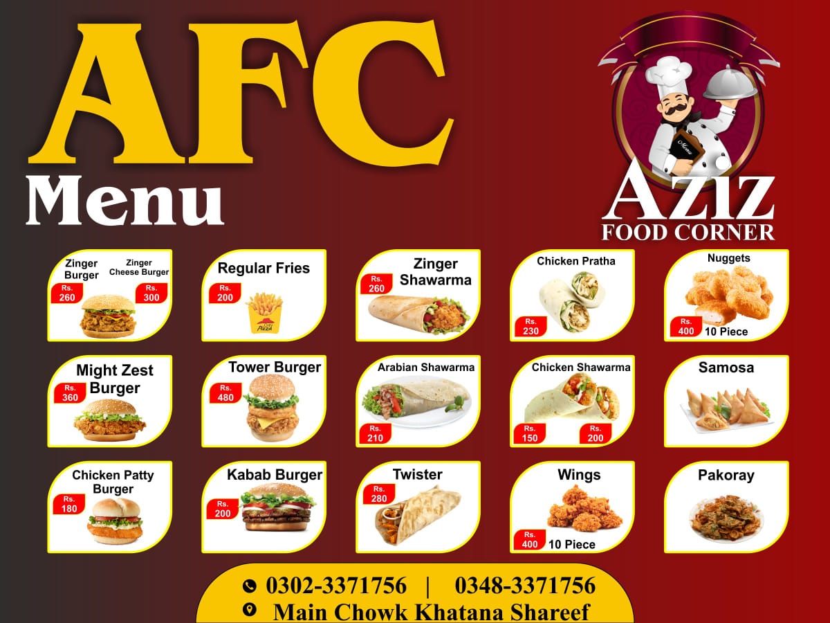 Menu Afc (Aziz Food Corner)-5