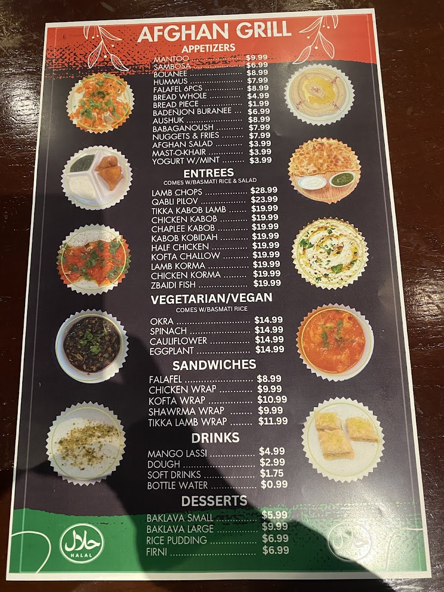 Menu Afghan Grill-1