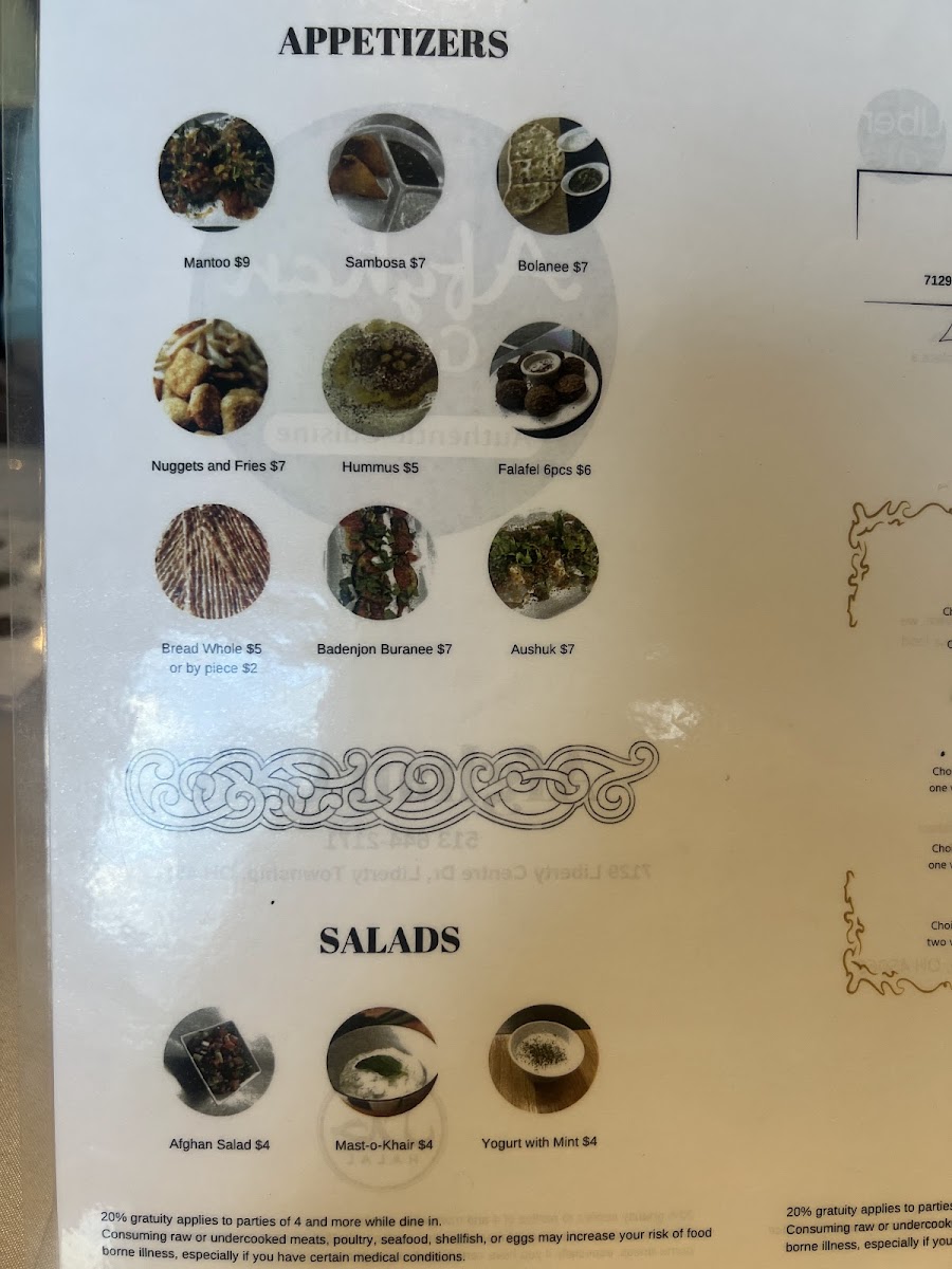 Menu Afghan Grill-8