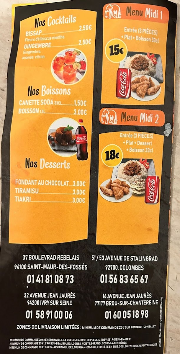 Menu African Evasion-1