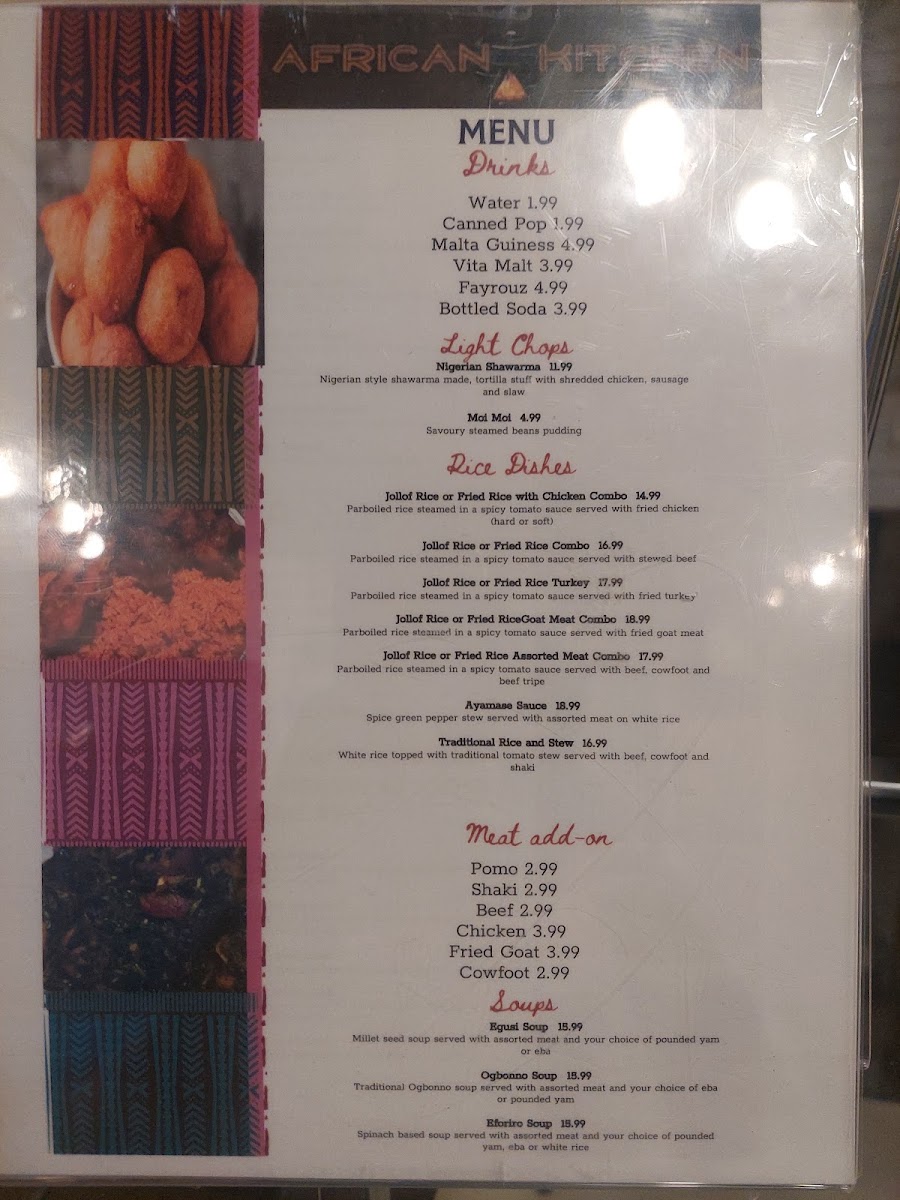 Menu African Kitchen-1