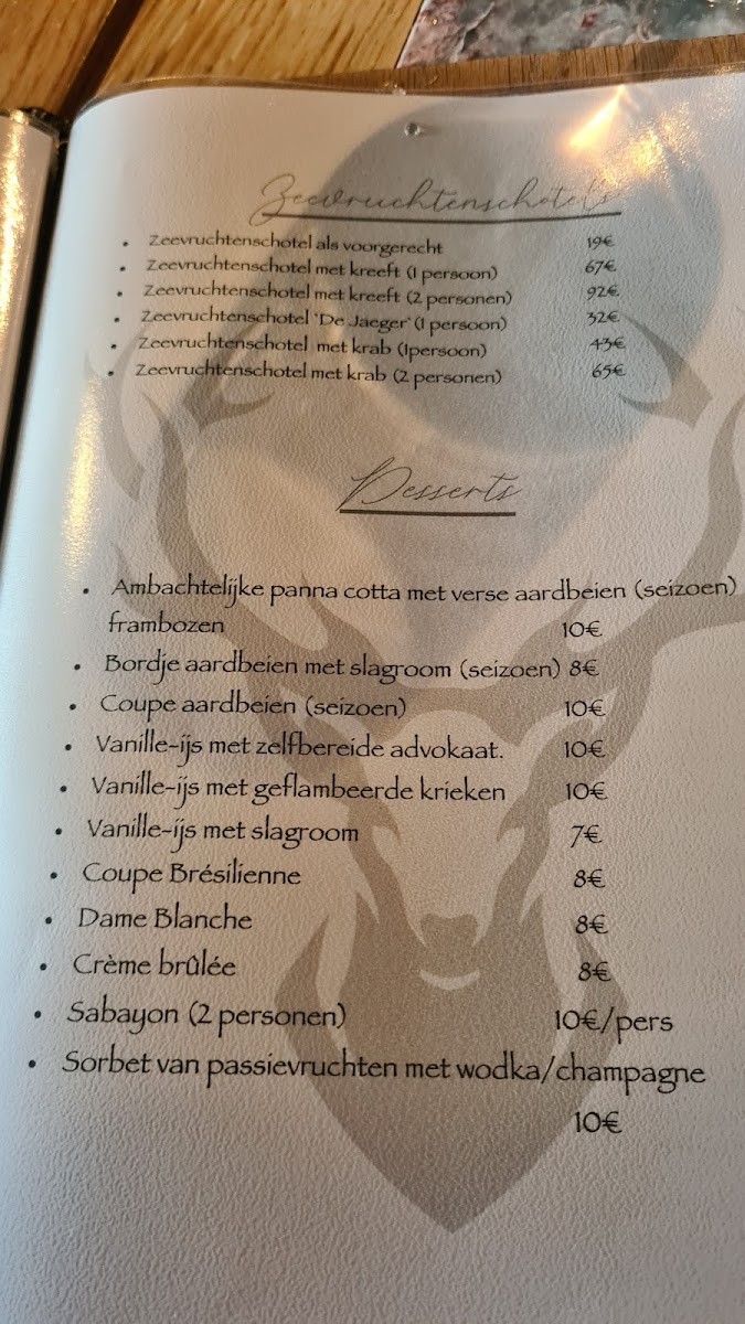 Menu Afspanning De Jaeger-1