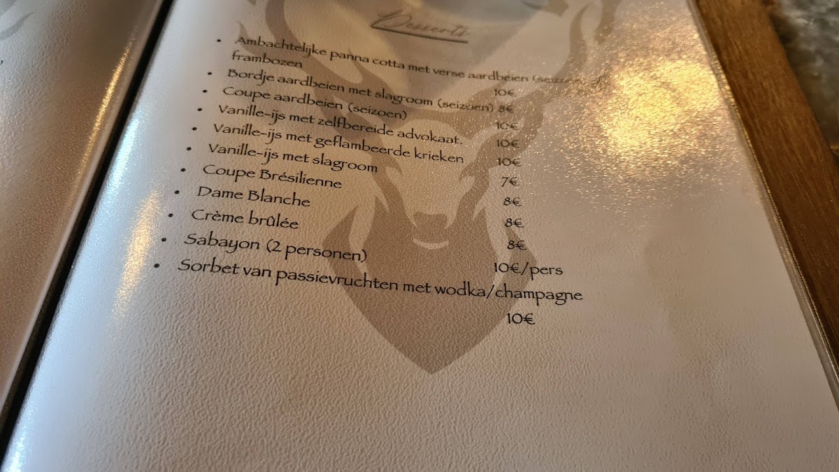 Menu Afspanning De Jaeger-4