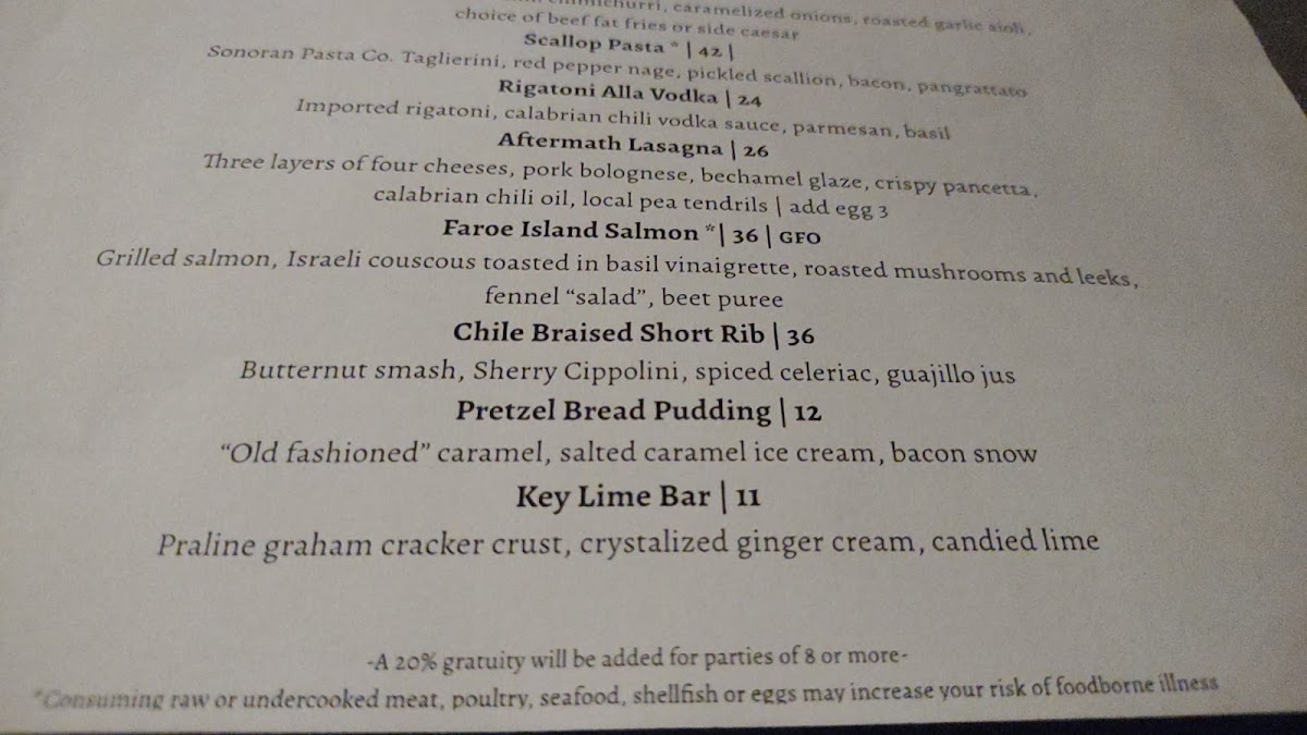 Menu Aftermath Kitchen & Bar-5