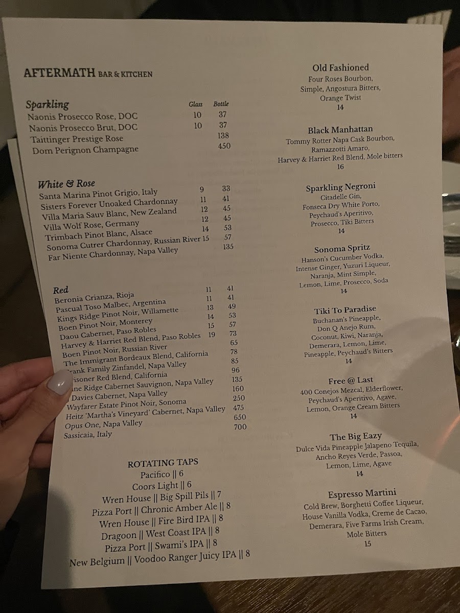 Menu Aftermath Kitchen & Bar-8