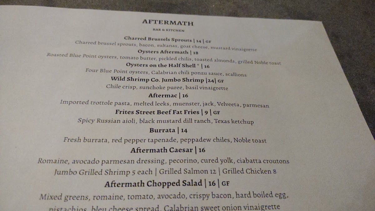 Menu Aftermath Kitchen & Bar-9