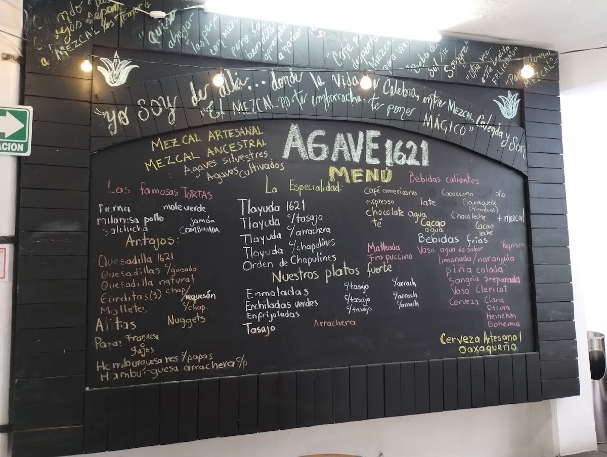 Menu Agave 1621-1