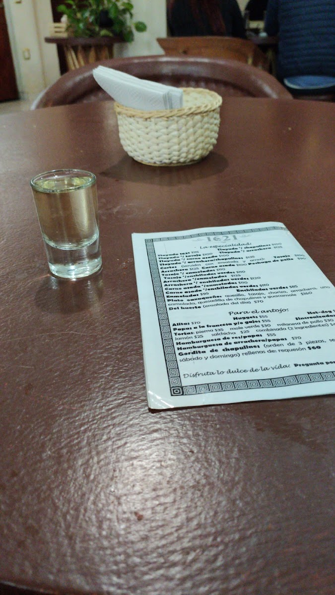 Menu Agave 1621-10