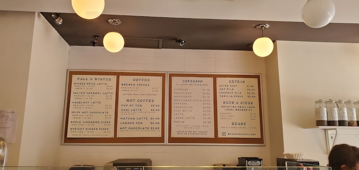 Menu Agenda Cafe + Bar-1